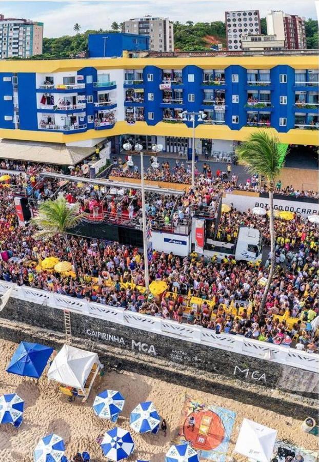 Flat O Point Do Carnaval Do Farol Da Barra Apartman Salvador Kültér fotó